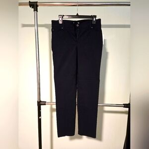 Navy straight leg pants, stretch, 89th +Madison, sz 8
